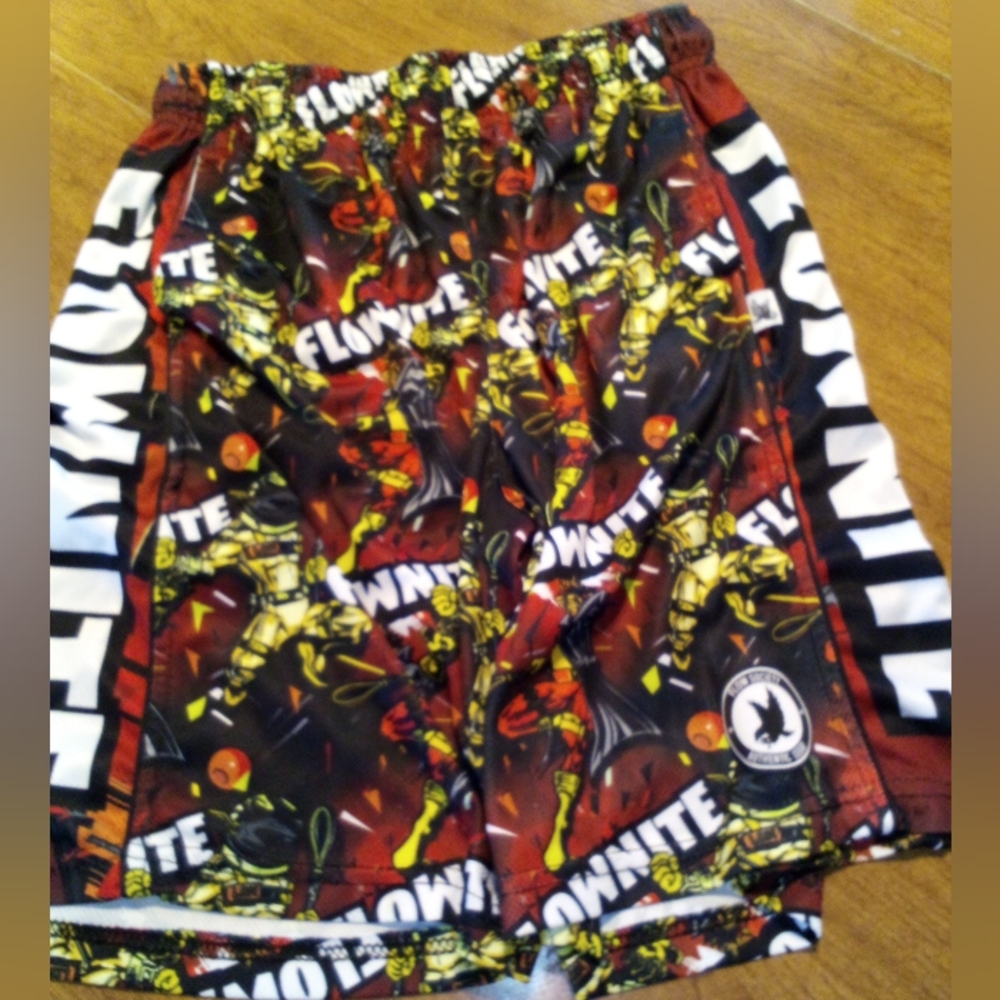 Flow Society Flownite Attack Shorts Red Youth Large